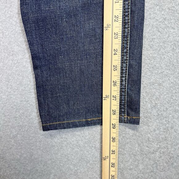 Emporio Armani Jeans Johnny Slim Fit Men’s 31 Medium Wash Distressed Denim - Picture 15 of 16